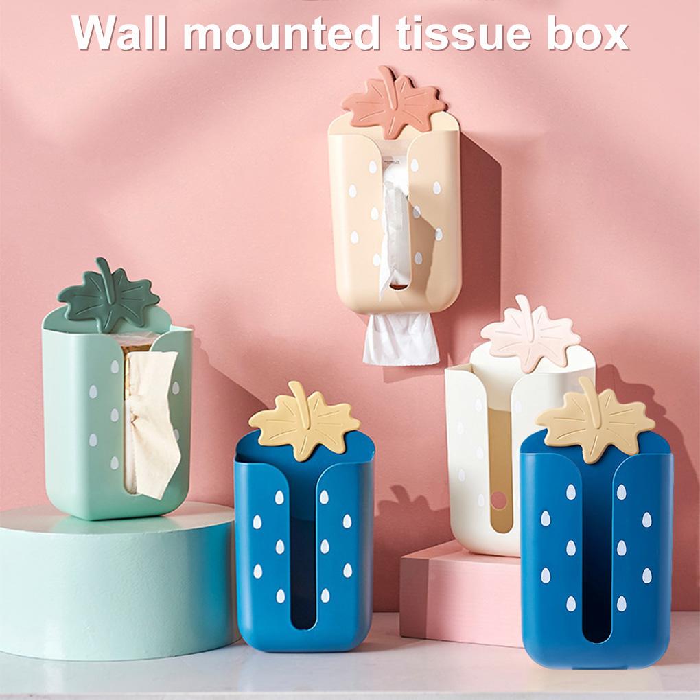Wall-mounted Box Self-adhesive Garbage Storage Organizer Toilet Paper Holder Container