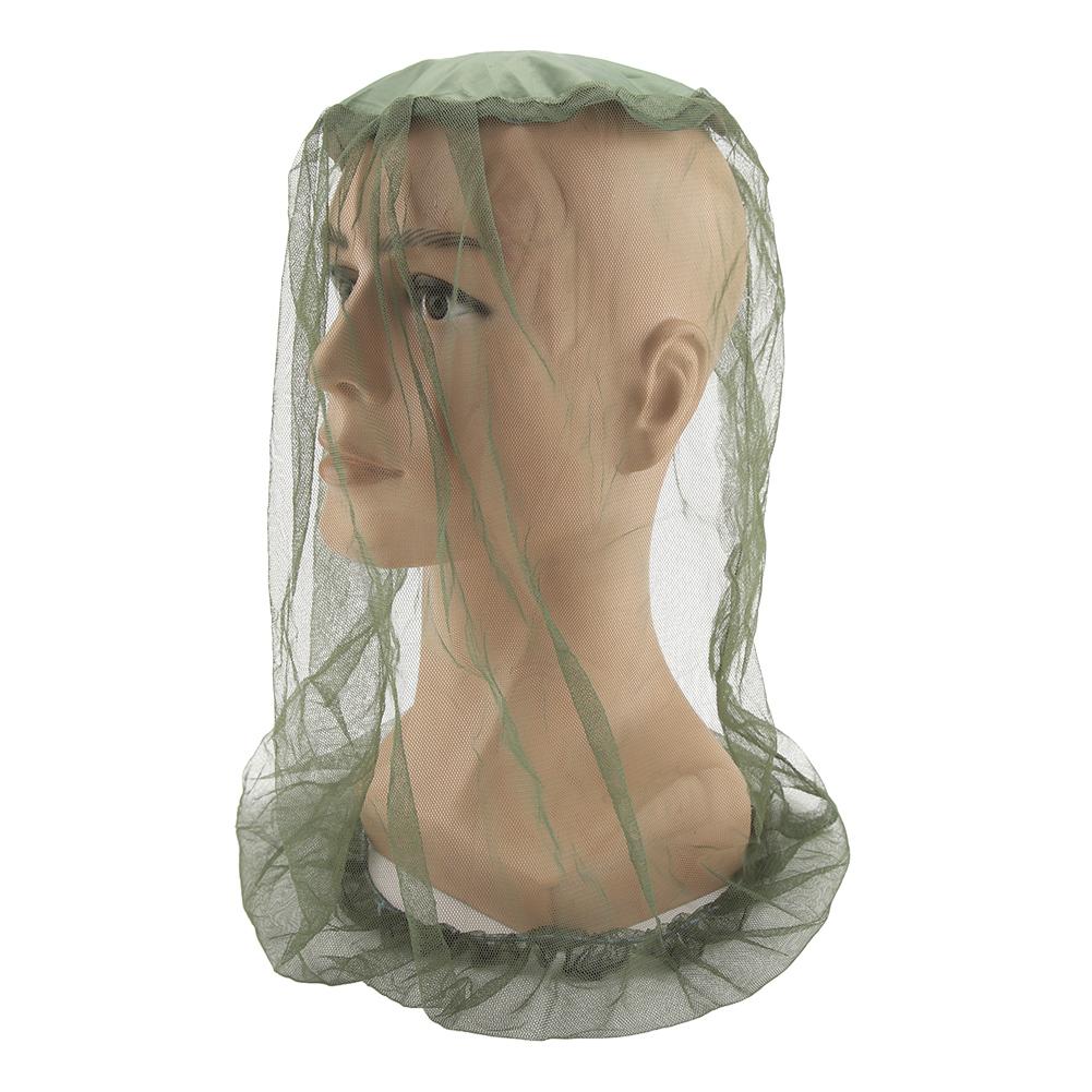 Mosquito Head Net Hat Anti Sun Bucket Hat with Hidden Net Mesh Protection from Bee Green