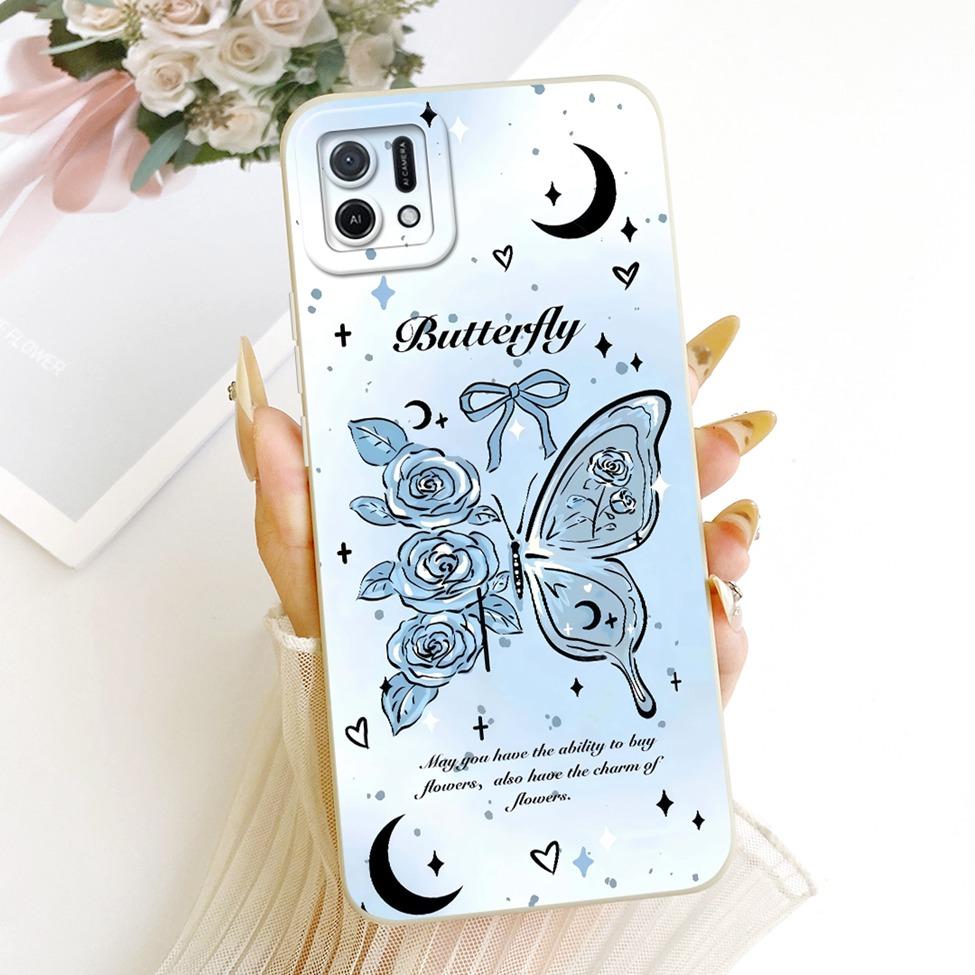 For Oppo A16k CPH2349 Casing For Oppo A16e CPH2421 Cover Fashion Cartoon Cute Funny Painted Silicone Phone Case