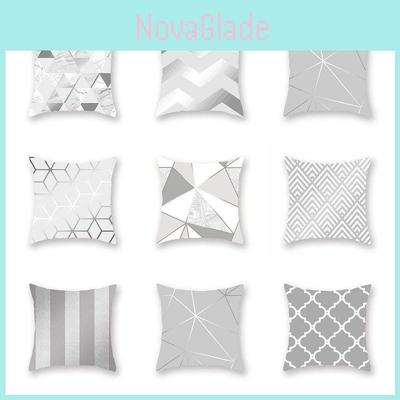Soft Silver Gray Geometric Pillowcase For A Cozy And Stylish Home Decor