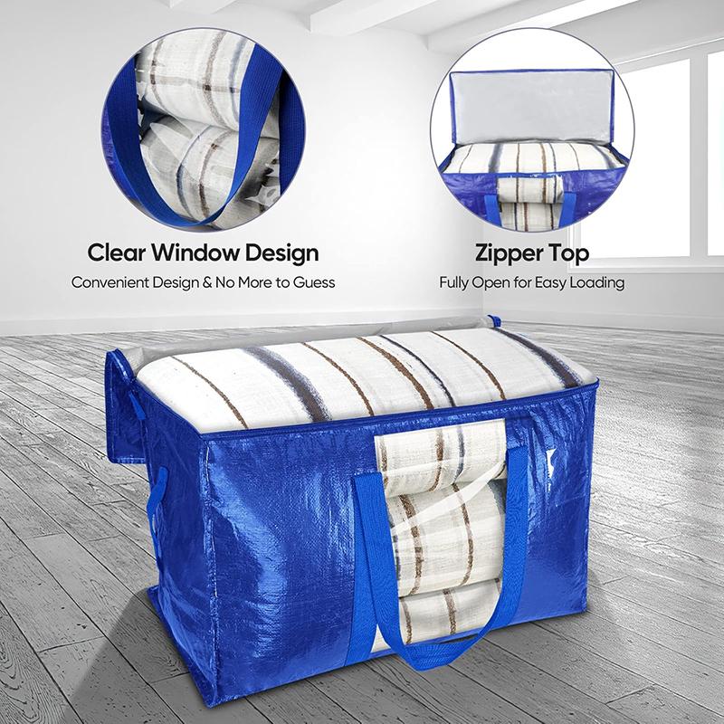 Oversized Moving Bags with Reinforced Handles Heavy Duty Storage Tote Moving Supplies for Packaging Camping