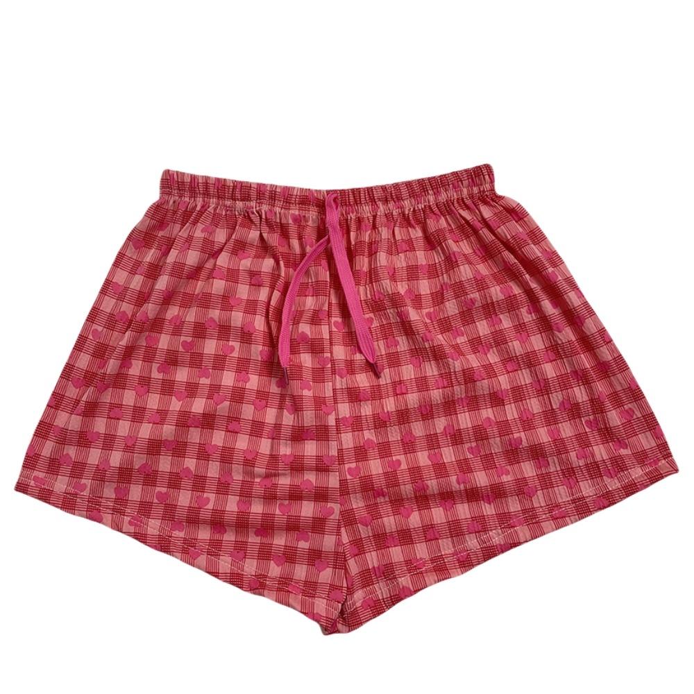 Drawstring Short Pajama Pants Stripe Sleepwear Pants Comfortable Pajama Bottoms Sleep красный