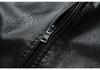 2022 Autumn/Winter Men's Stand Collar Motorcycle Leather Jacket