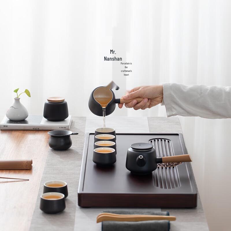 Nanshan Mr. Black Pottery Kung Fu Tea Set