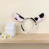 Hair-Pressing Animal Ears Hair Hoop Polyester Dairy Cow Hairband  Halloween Carnival