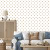 Hearts Wallpaper White, Cream and Gold 50x1000
