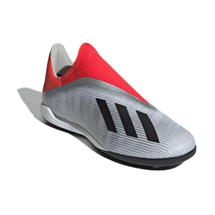 Adidas X 19.3 LL Pohodlné volnočasové TF (Gumové špunty) Kopačky na tvrdý povrch s umělou trávou Pánské kopačky Růžovo-šedé EF0631