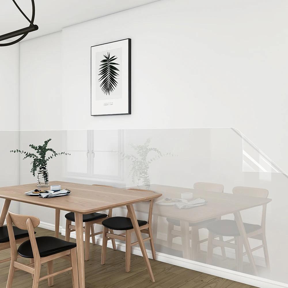 1roll 5/10m Electrostatic Wall Protective Film Transparent Non-adhesive Adsorption Wall Stickers Waterproof And Dirt-resistant