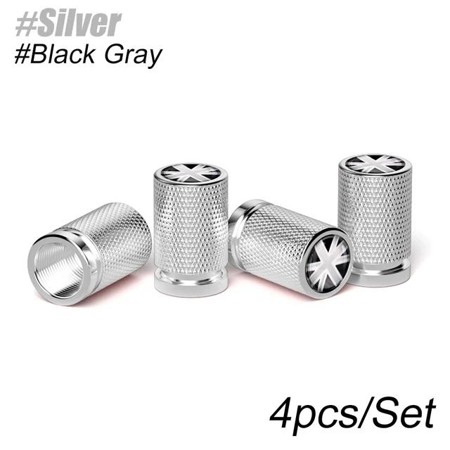 

4Pcs/set Car Valve Cap Aluminum Alloy With UK Flag Tire Cap Metal Valve Core Cover Valve Cap Cover For Mini Cooper Accessories
