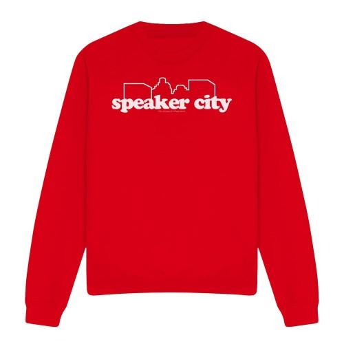 Old School Unisex Adult Speaker City Logo Sweatshirt