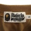 A BATHING APE Long sleeve freeze trainer S Brown Polartec Men's Used