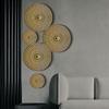 Gold Wall Ornament Iron Wrought Wall Pendants Modern Wall Hanging Decoration  Home Decoration