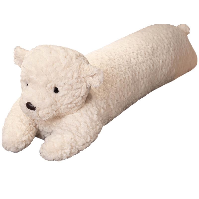 Columnar long throw pillow for girls to sleep, side sleep leg-sandwiching artifact, bed pillow pillow, big bear backrest pad