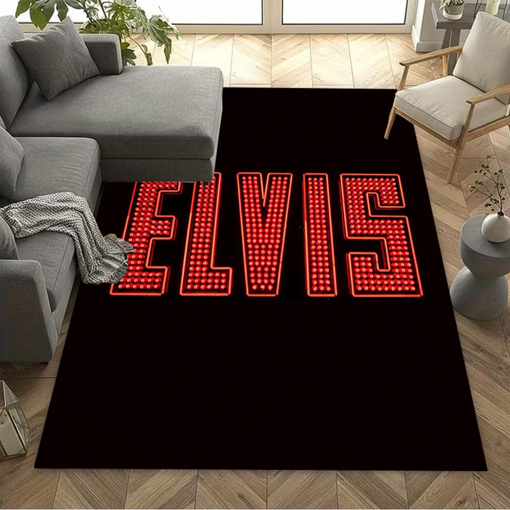 Elvis Presley Legend Area Rug Perfect for Study Room Entryway Kitchen Balcony Antislip Carpet Anime Office Decor Birthday/Christmas Gift