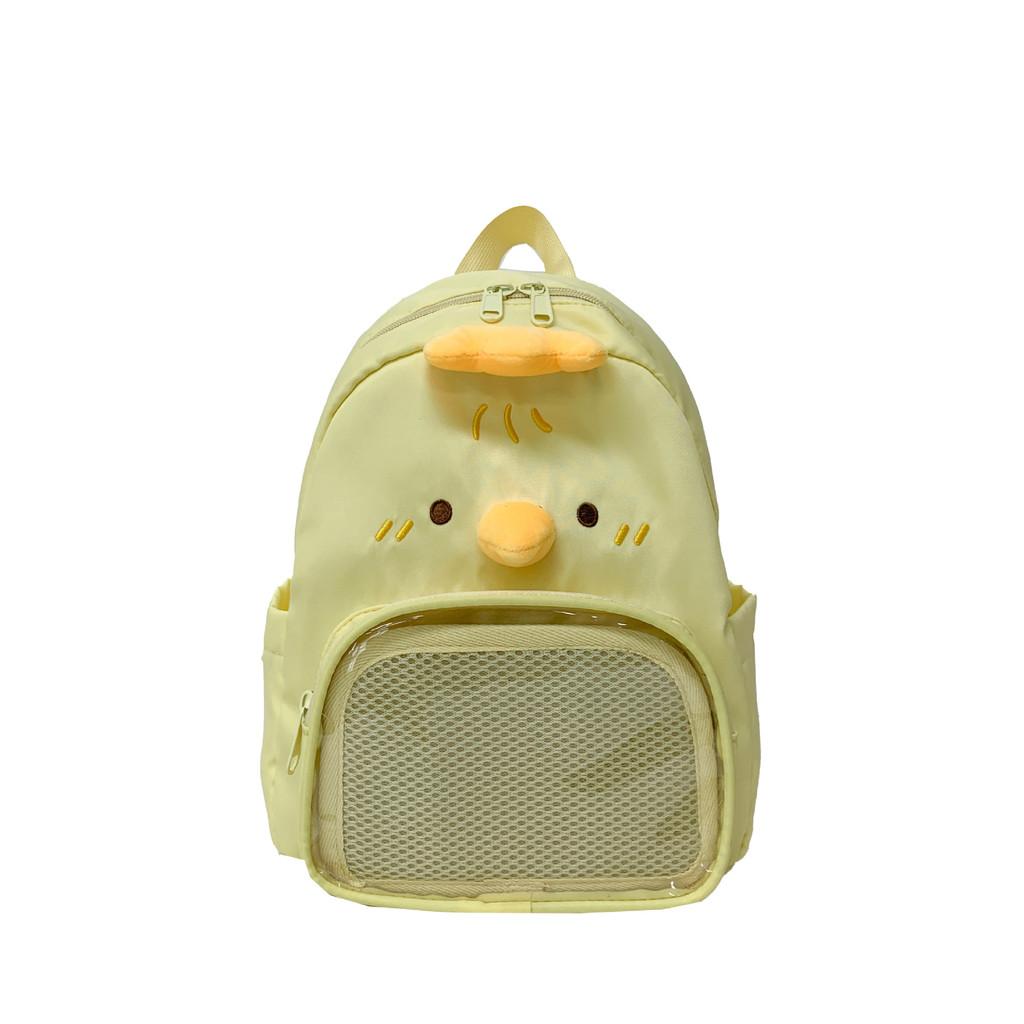 Squirrel Little Cartoon Chicken Canvas Backpack Outdoor Cute Itabag Animal