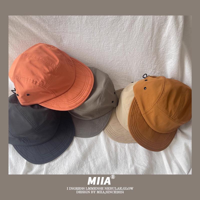 Korean Retro 5-panel Quick-drying Baseball Caps Unisex Summer Light and Breathable Fashion Versatile Flat-brimmed Hip-hop Hat