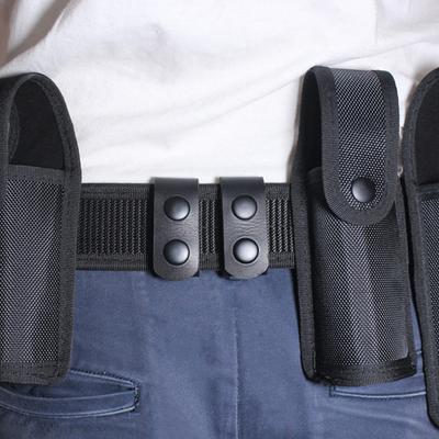 2Pcs Tactical Belt Keeper Double Snap Heavy Duty Portable Cowhide Military Belt Equipment Keeper Loop for Outdoor