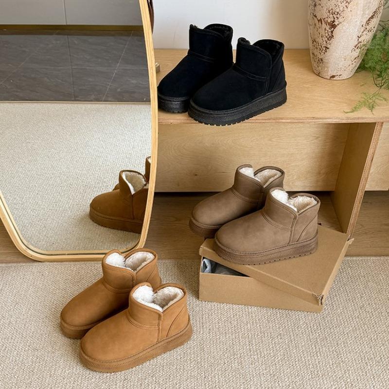 2025 New Snow Boots Women's Short-leg Winter Thickened Warm Cotton Shoes