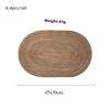 4Pcs/Set Braided Placematwashable Pp Heat Resistant Table Place Mat For Kitchen Xmas Dining Table Party Decor
