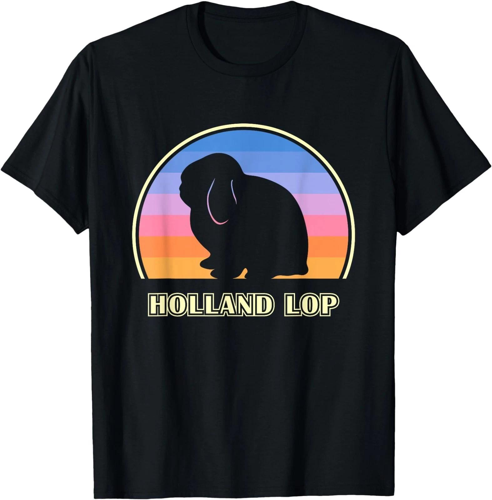 Holland Lop Vintage Sunset Rabbit T-Shirt 160