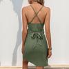 Summer Women's Dress Solid Colour Muscle Design Camisole Dresses