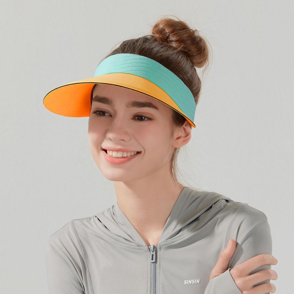 Empty Top Sunscreen Baseball Cap Large Brim Breathable Air Sun Hat Summer Seamless Sun Hat Summer