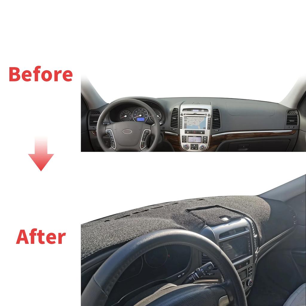 Tapis de protection pour tableau de bord, pare-soleil, adapté à Hyundai Santa Fe Santafe 2007 2008 – 2012, accessoires de voiture
