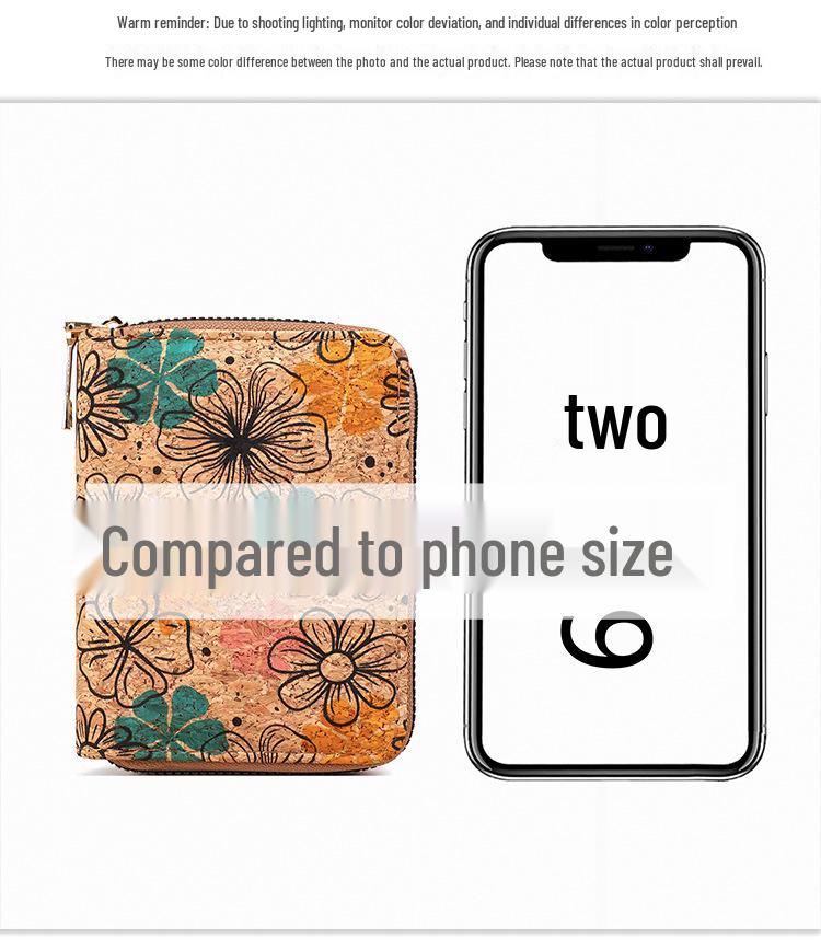 Retro Wood Grain Bohemian Wallet: Multifunctional Short Ladies’ Card Holder Bag