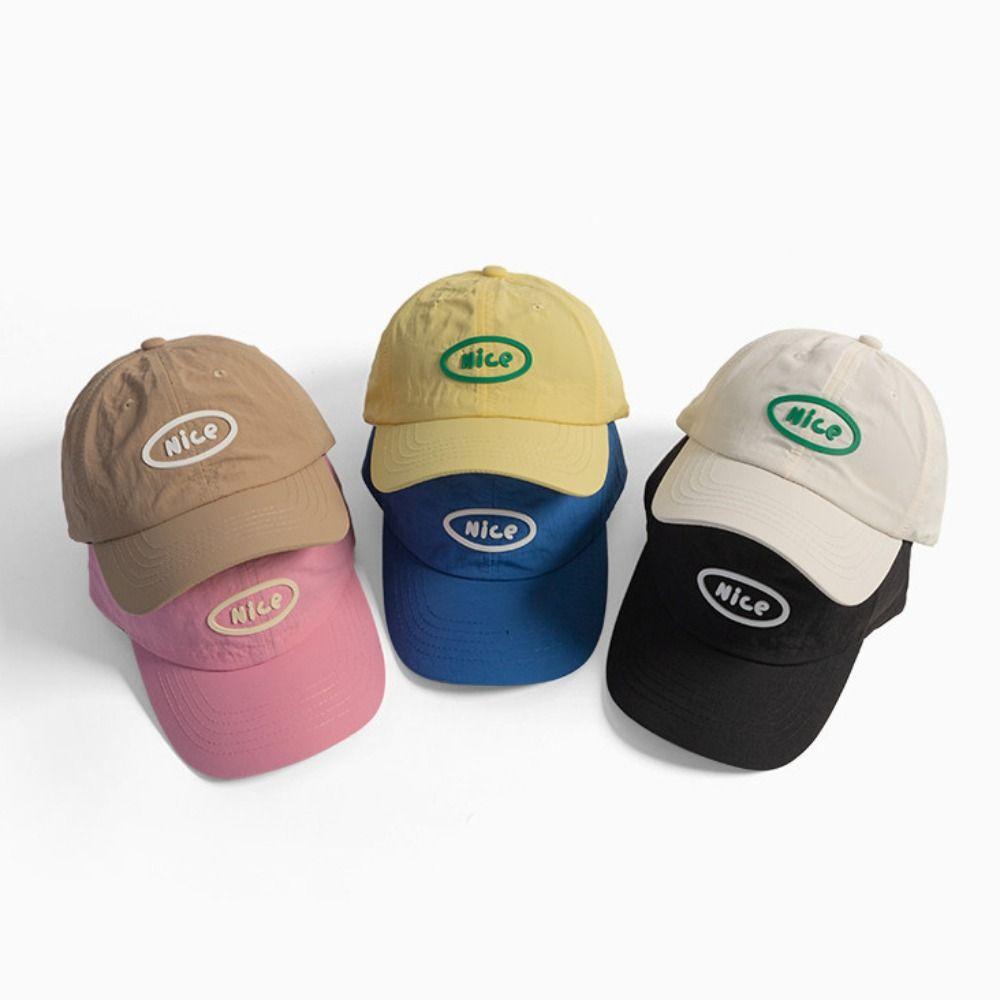 Letter Embroidered Children Baseball Cap Quick-drying Duck Tongue Hat Fashion Baby Sun Hats  Summer