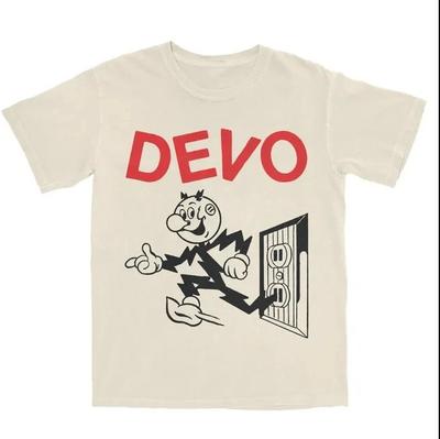T-Shirt mit kurzen Ärmeln im Vintage-Stil für die Devo-Musiktour, S-4XL