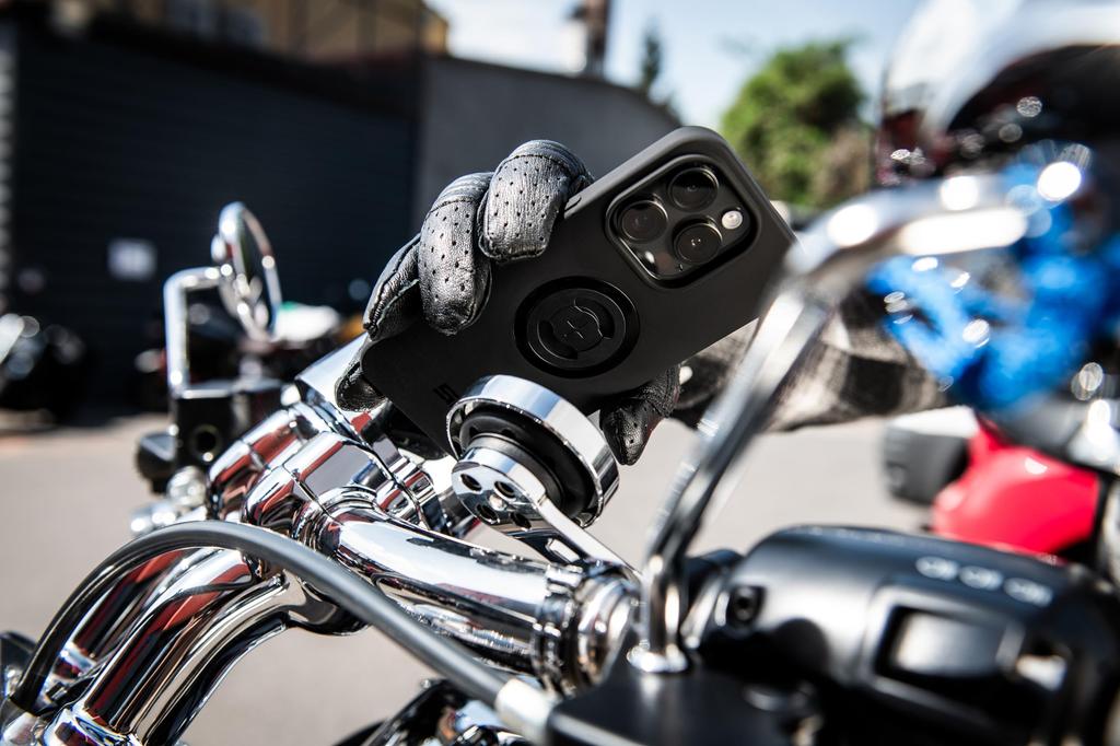 SP CONNECT Anti-Vibration Module, Chrome Plated Finish, SPC+ | Motorcycle Smartphone Holder | Vibration Reduction | 52830