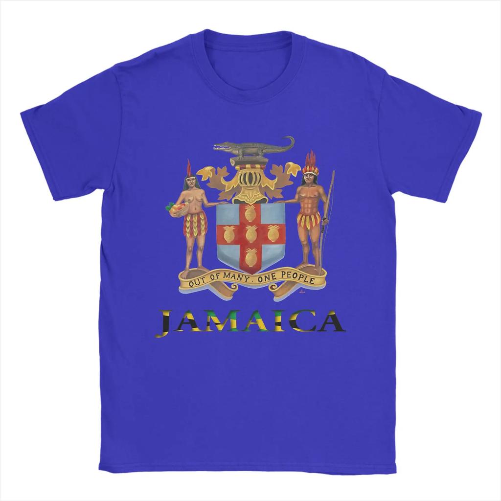 Jamaica Coat Of Arms T Shirt Unisex Vintage T Shirts Summer Comfortable Harajuku Tee Shirt Wholesale Plus Size Tops