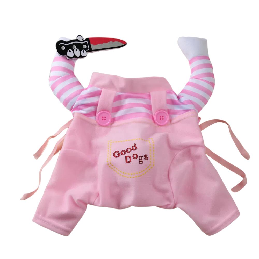 

Хэллоуин Смешная одежда для собак для маленьких и средних собак кошек вечеринка наряженная косплей костюмы для питомцев чихуахуа бульдог щенок наряды XS（old） розовый