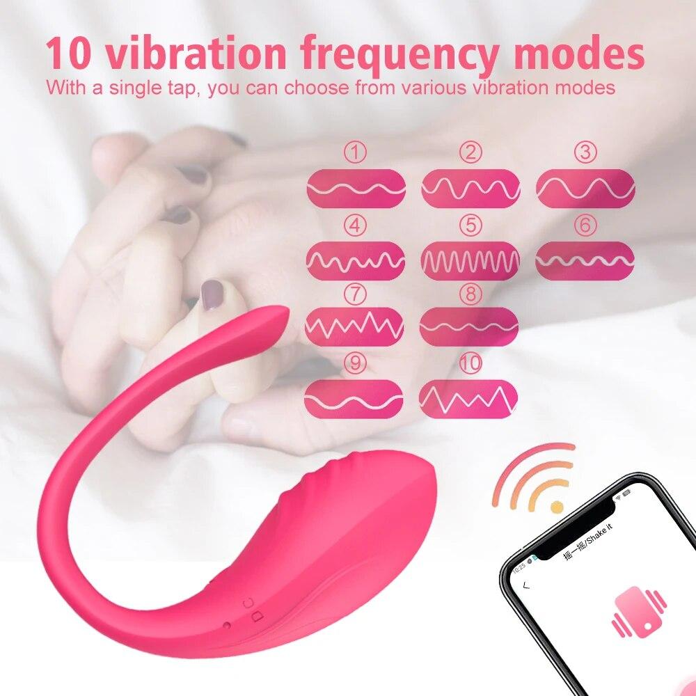 Wireless Bluetooth G Spot Vibrator for Women Dildo APP Remote Control Wear Vibrating Egg Clit Female Panties Sex Toys for Adults