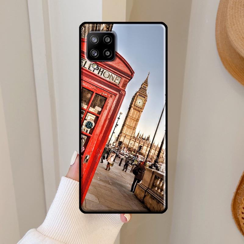 London Bus England Big Ben Case For Samsung Galaxy A16 A56 A36 A26 A25 A54 A34 A14 A52 A32 A12 A13 A33 A53 A15 A35 A55