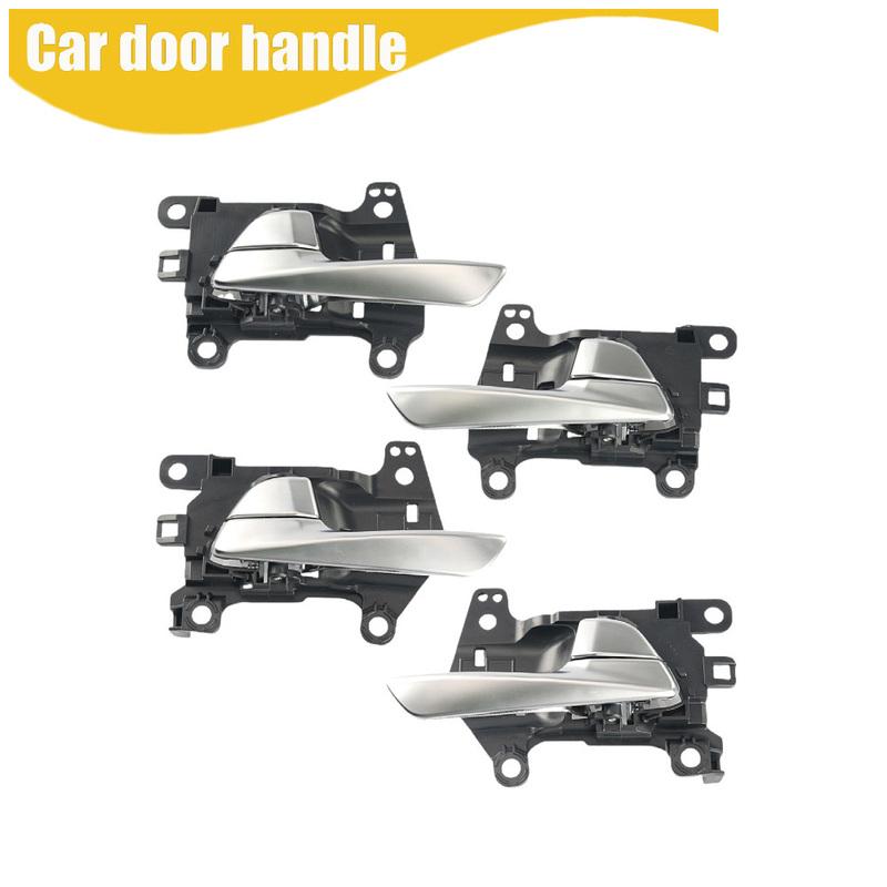 4Pcs Interior Door Handle For Hyundai TUCSON 2015- 82610-D3010 82620-D3010 83610-D3000 83620-D3000
