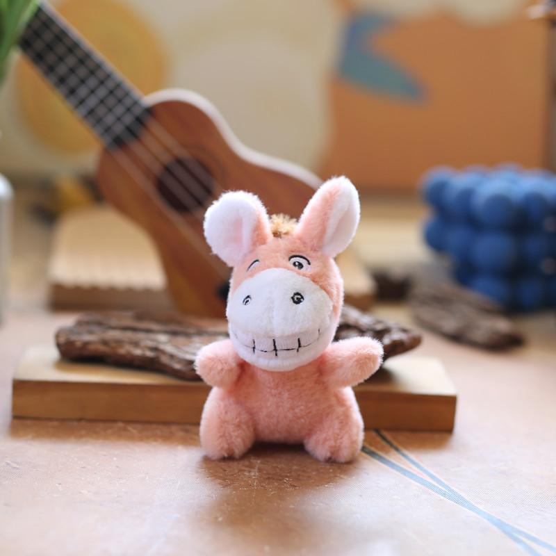 Plush Donkey Cute Keychain Stuffed Animal With Pp Cotton Fill For Gift Kids