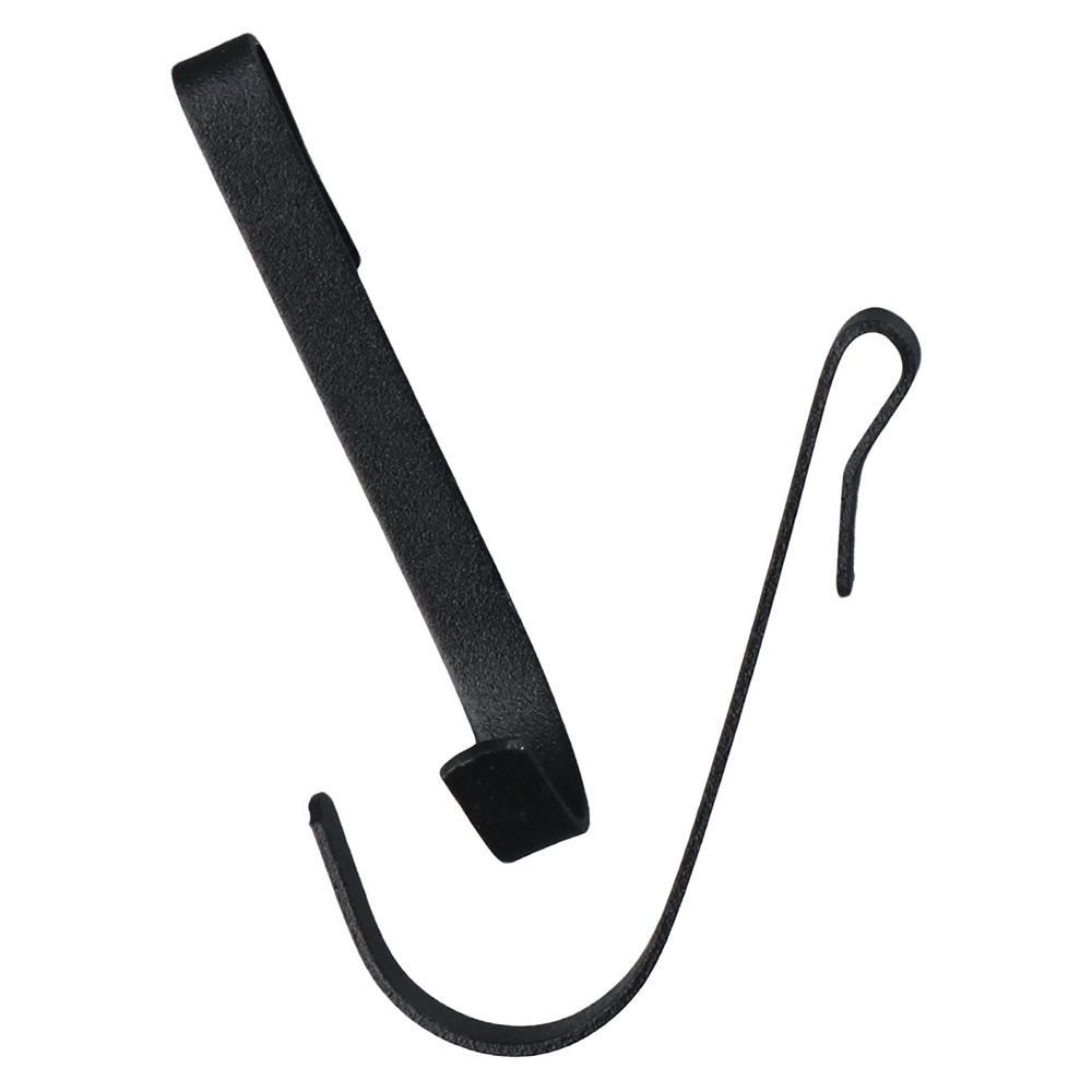 5pcs 6*2cm Sn ap-On Hooks Stainless Steel Small Hook Shelf Flat Card Hook  Living Room