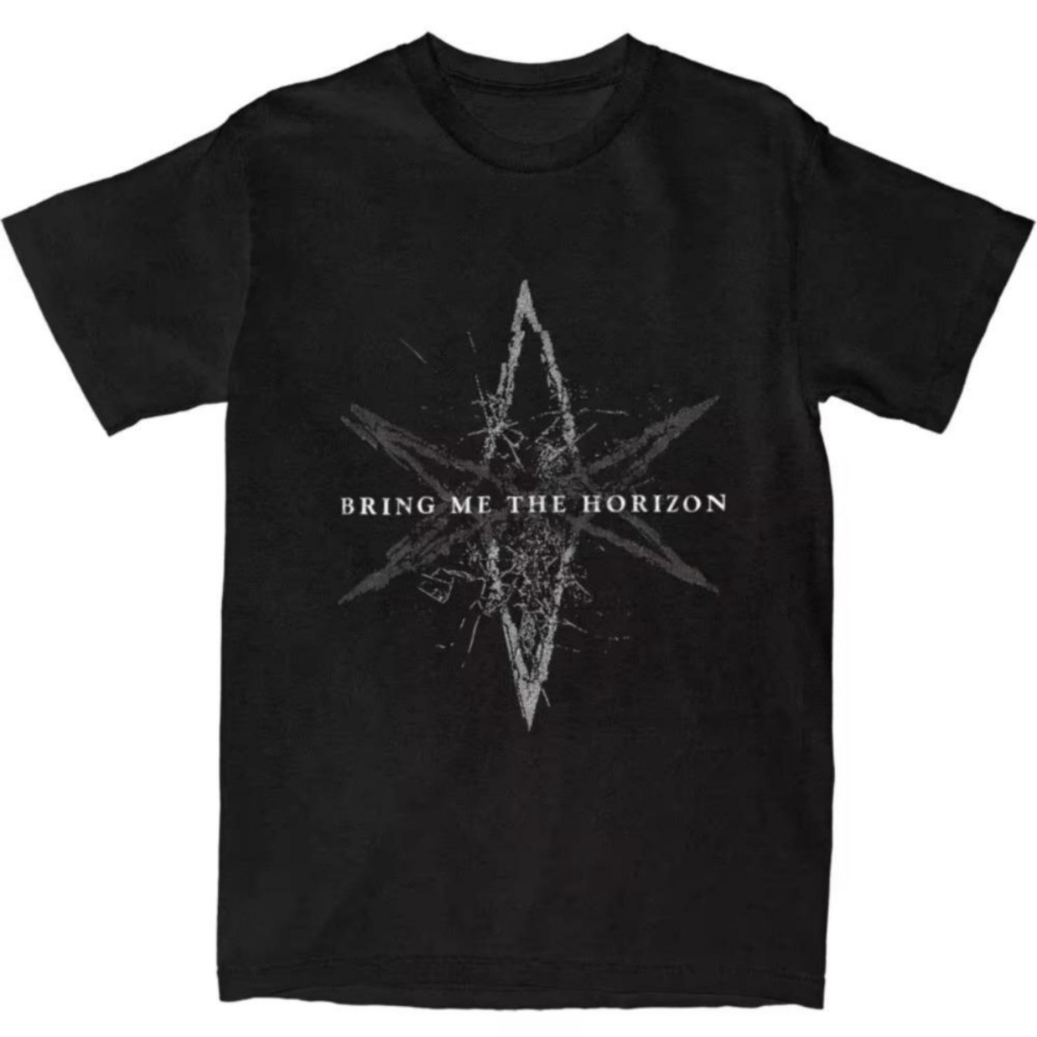 

Чоловіча Жіноча Футболка BMTH Bring Me The Horizons Футболки Харадзюку Метал Музика Готична Футболка Y2K Повсякденний Бавовняний Оверсайз Топи XXXXXL чорний