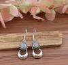 Solid 925 Sterling Silver Moonstone Gemstone Boho Designer Earring Drop Dangle Earring Gift For Bridal