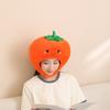 Children Headpiece With Cute Persimmon Design Fade Resistant Fabric Head Cover For Photo Props Holiday Celebrations