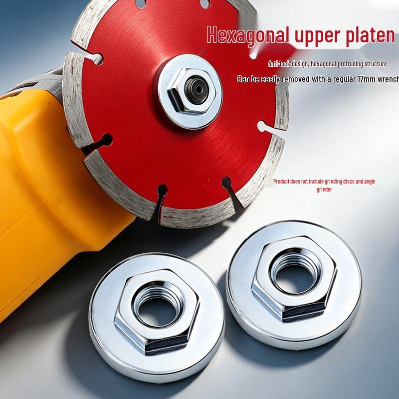 100 Type Angle Grinder Nut, Polishing Machine Pressure Plate Tool, Hexagonal Clamp Plate, Angle Grinder Accessories
