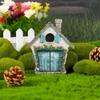 Fairy Door Ručně vyráběné realistické zimostrázové miniaturní dřevěné elfí dvířka Gate Garden Decor Home Decor