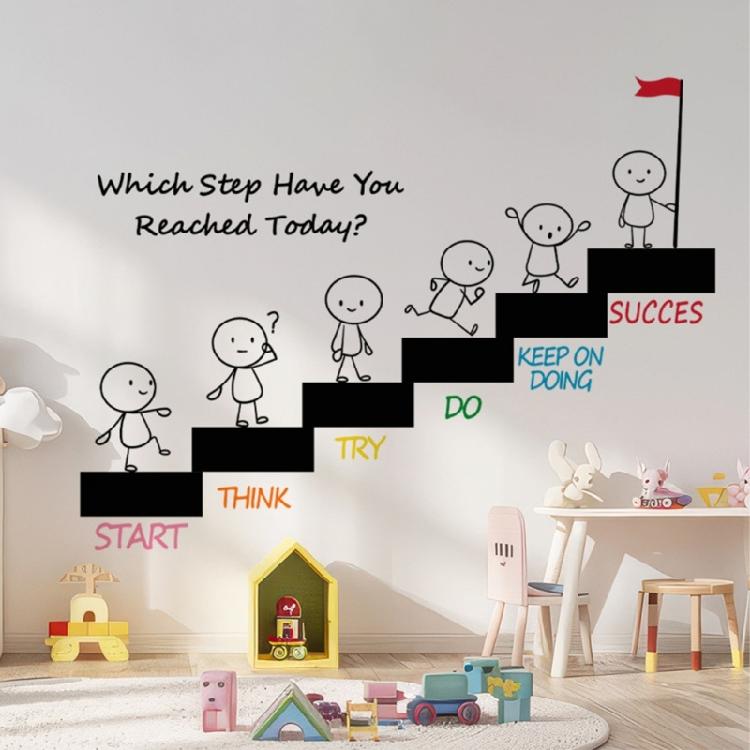 PVC Inspirational Wall Sticker Motivational Quote Adhesive Decal For Workspaces School Classroom Decors Easy Application