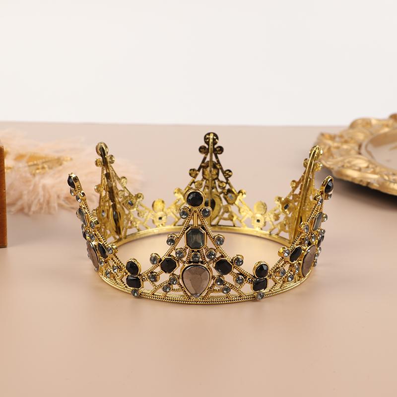 1Pc Metal Crown Cake Topper Gold Color Cake Decorative Topper Wedding Princess Birthday Baby Cake Dessert Decoration Flags