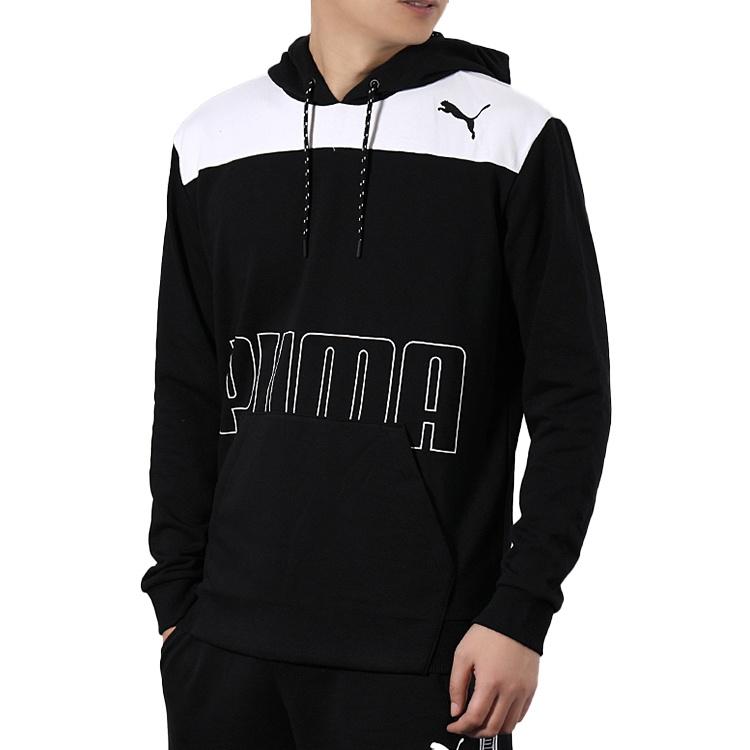 Puma Sweatshirts Men's Black Hooded Moderate Regular 844167-51