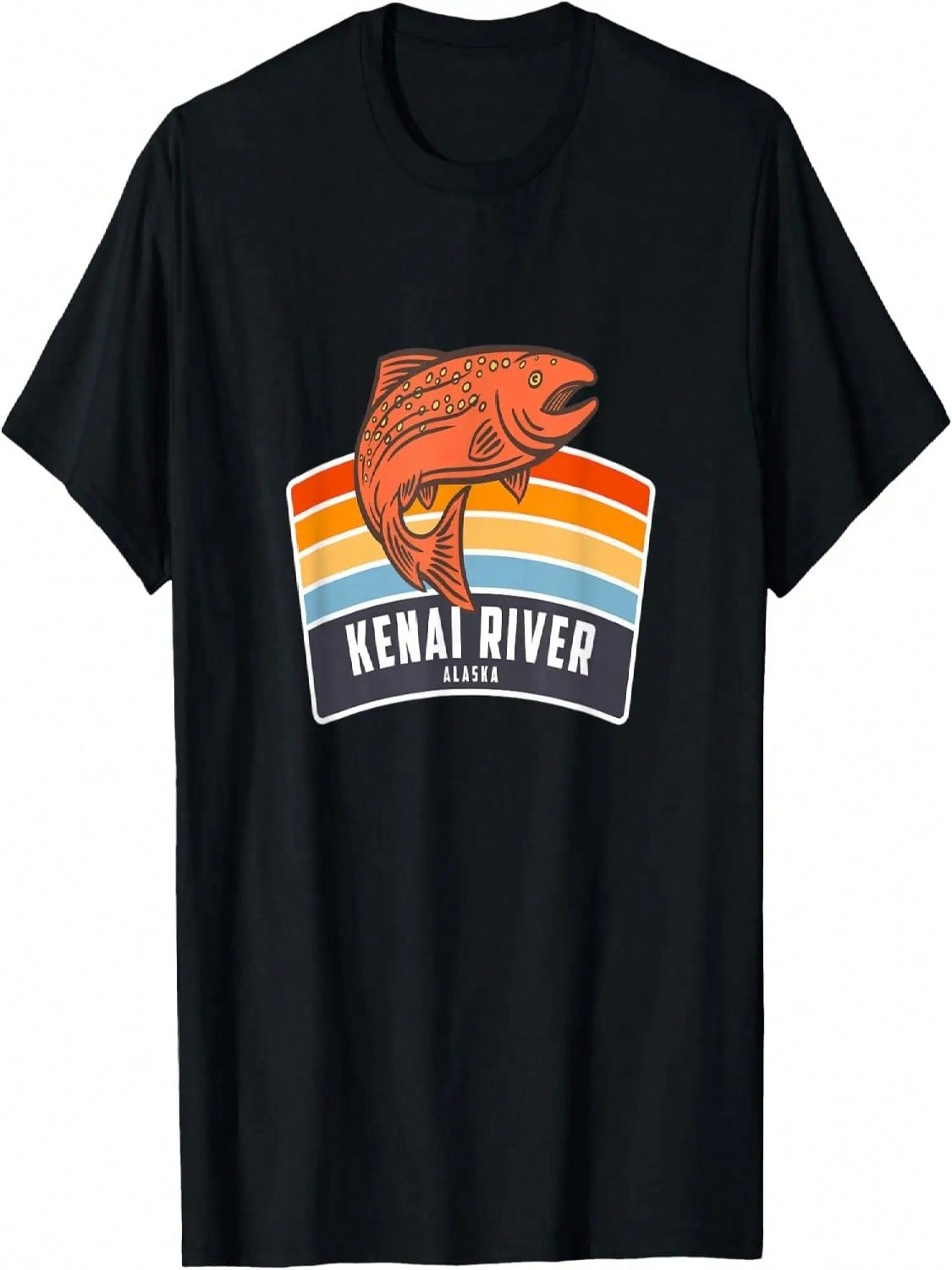Kenai River Alaska Salmon T-Shirt S разноцветный