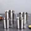 With Scale Stainless Steel Cup 500/1000/1500/2000ML Coffee Latte Cup  Milk Tea Brewing