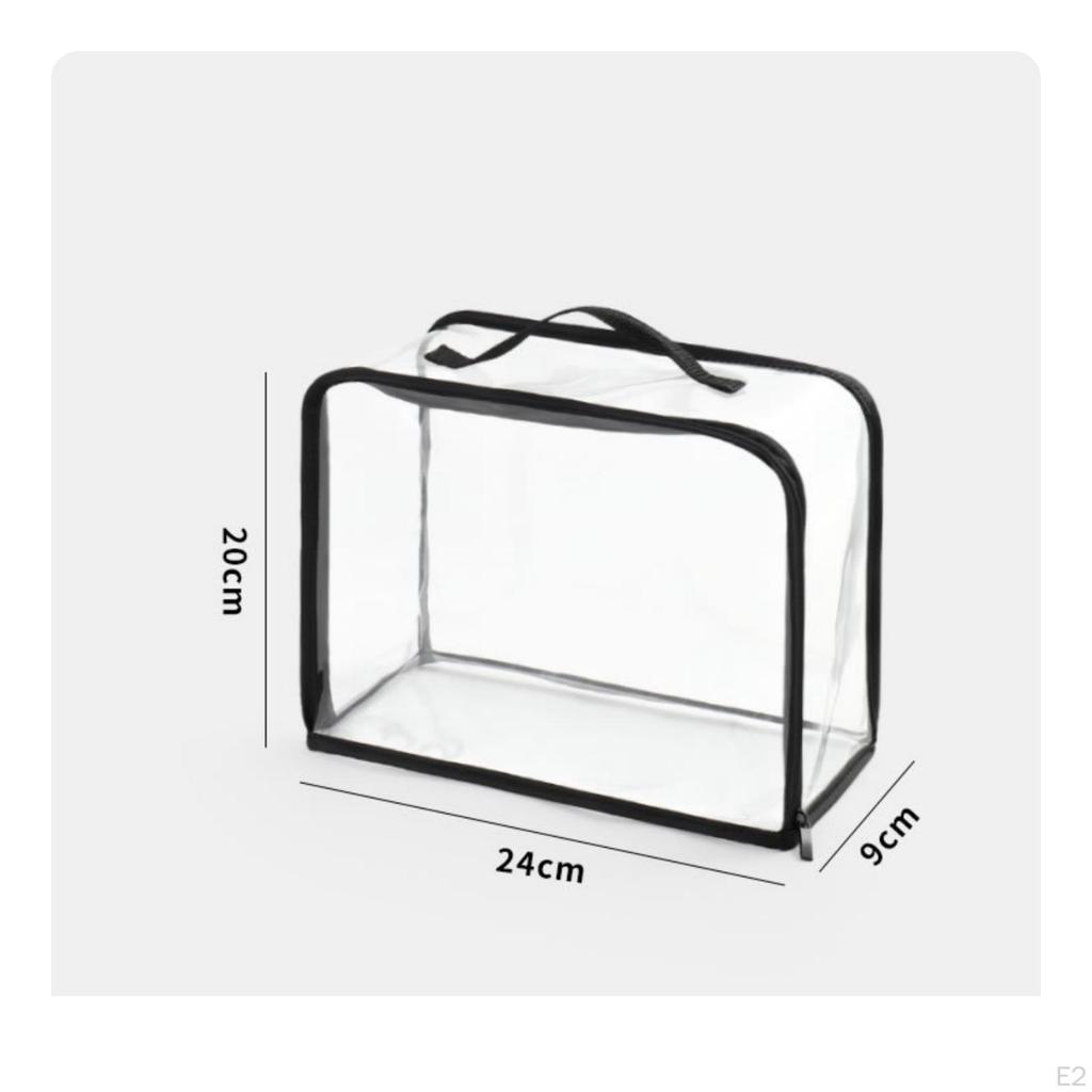 Handbag Storage Cover Transparent with Zipper Clear Purse Protector