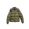 Unisex Kapuzen-Baumwoll-Pufferjacke Warmer dicker Wintermantel Mit Stickerei Lockerer Schnitt Stehkragen Reißverschluss Vorne
